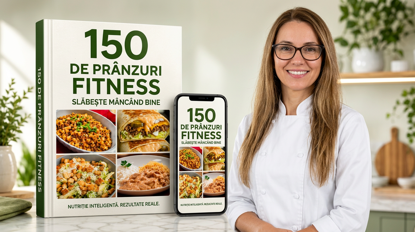 150 de prânzuri fitness — carte digitală și rețete pe telefon